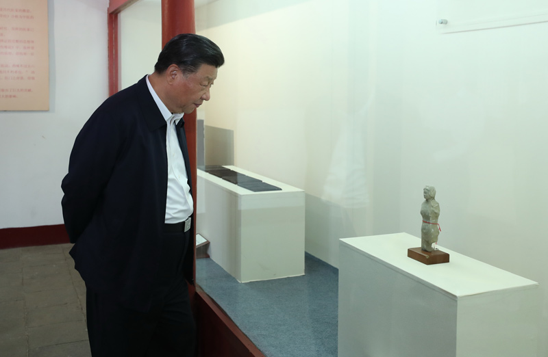 2021年5月12日，習近平總書(shū)記在南陽(yáng)市考察東漢醫學(xué)家張仲景的墓祠紀念地醫圣祠。 
